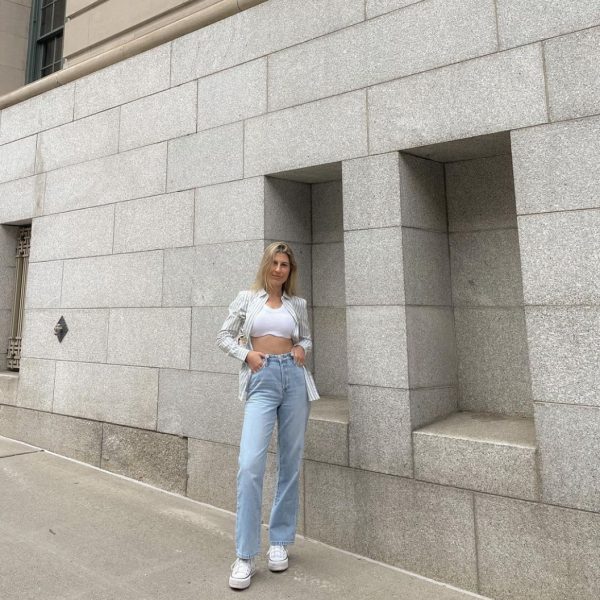 ⁦Hot High Street Straight Jeans Women⁩ - الصورة ⁦4⁩