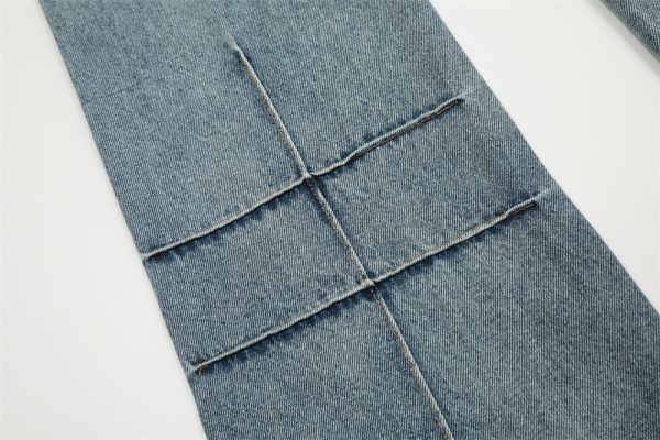⁦Washed Topstitching Skinny Jeans For Men⁩ - الصورة ⁦10⁩