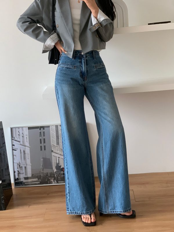 ⁦Retro High Waist Slimming Jeans Women⁩ - الصورة ⁦7⁩