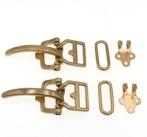 ⁦Men's Brass Belt Buckle Accessories⁩ - الصورة ⁦5⁩