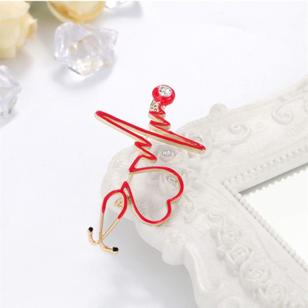 ⁦ECG Oil Drip Brooch Ornament Accessories⁩ - الصورة ⁦6⁩
