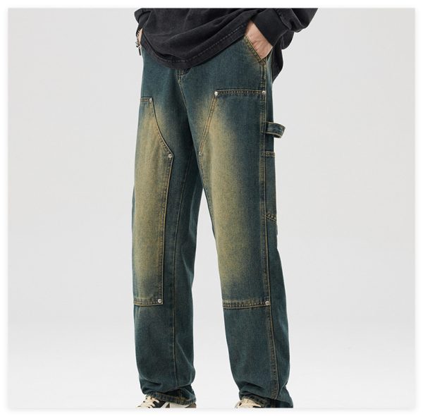 ⁦Vintage Logging Cargo Jeans Men⁩ - الصورة ⁦5⁩