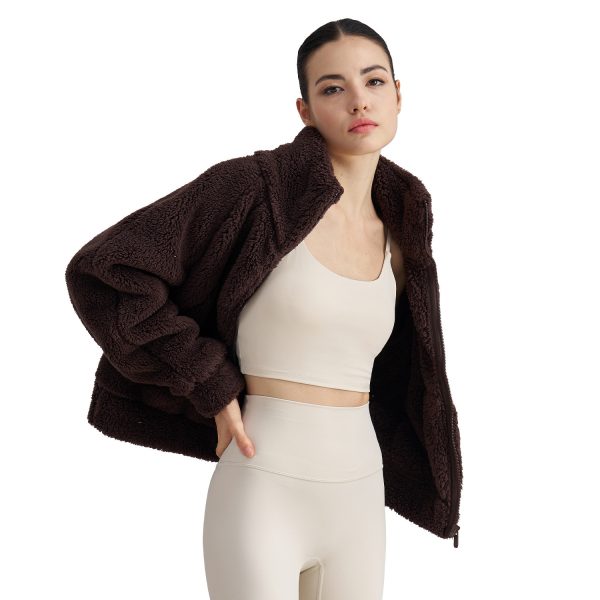 ⁦Women's Plush Warm Sports Jacket⁩ - الصورة ⁦3⁩