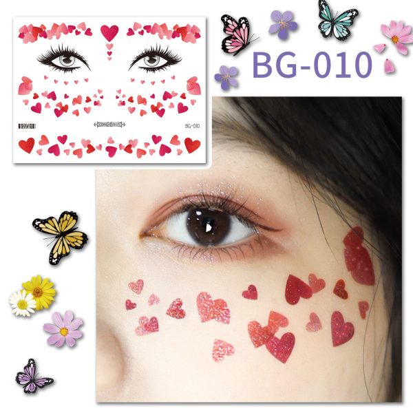 ⁦Butterfly Wing Tattoo Stickers And Accessories⁩ - الصورة ⁦7⁩