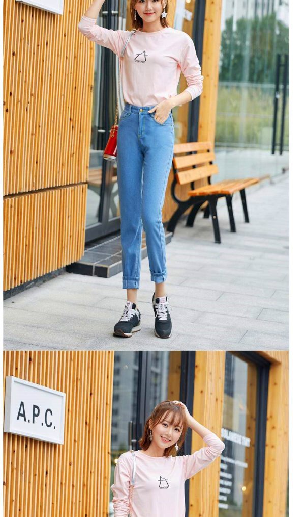 ⁦Loose casual fashion jeans⁩ - الصورة ⁦3⁩
