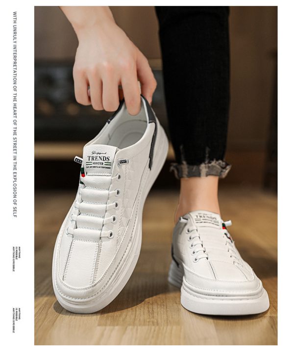 ⁦Men's Breathable Soft Soled Flats Leather Shoes⁩ - الصورة ⁦7⁩