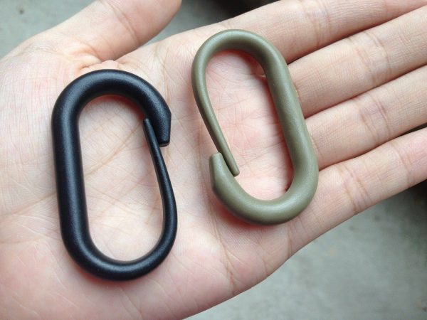 ⁦Plastic Oval Hanging Buckle Carabiner Hanging DIY Accessories Backpack Accessories⁩ - الصورة ⁦2⁩