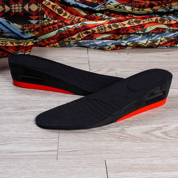 ⁦Adjustable men's and women's PU invisible heightening insole cushioning cushioning increased sports insole⁩ - الصورة ⁦3⁩