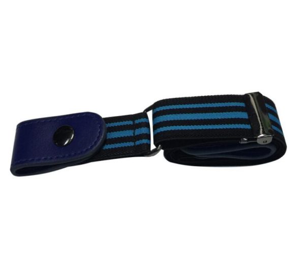 ⁦Leather Slim Stretch Invisible Belt Jeans Simple Joker Men and Women Lazy Belt⁩ - الصورة ⁦7⁩