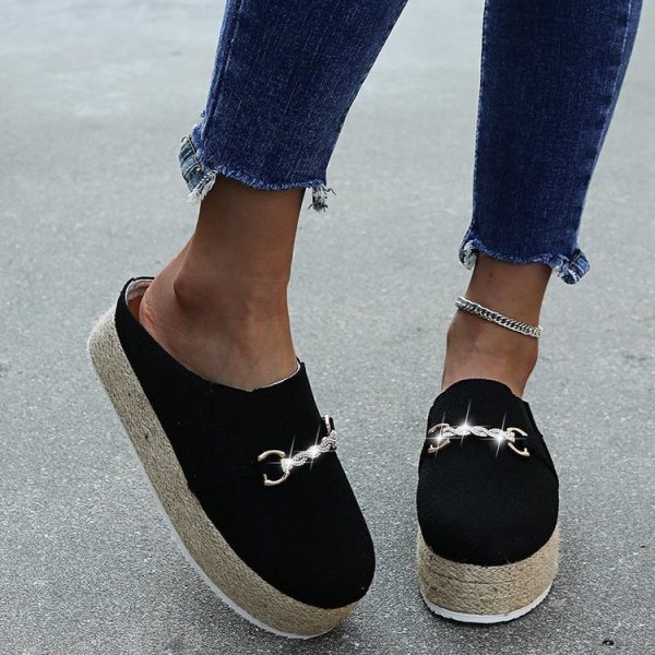 ⁦Fashion Women Thick Bottom Flats⁩ - الصورة ⁦3⁩