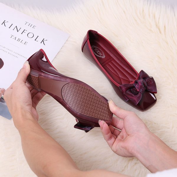 ⁦Womens Shoes Ballet Flats Boat Shoes Woman Slip-on Elegant Shine⁩ - الصورة ⁦3⁩