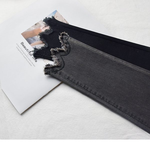 ⁦High-rise jeans female nine-point trousers⁩ - الصورة ⁦5⁩
