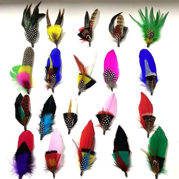 ⁦Small Feather Corsage Hat Flower Accessories⁩ - الصورة ⁦10⁩