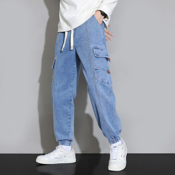 ⁦Retro Workwear Jeans For Men⁩ - الصورة ⁦3⁩