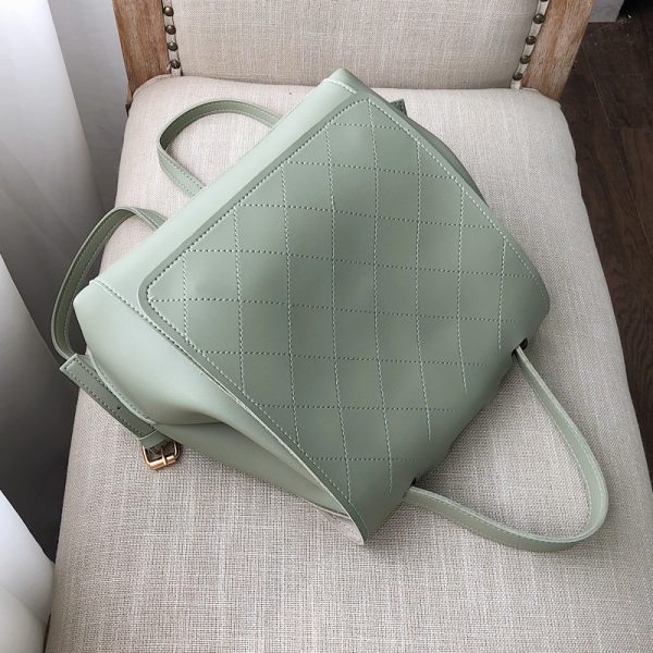 ⁦Checked fashion backpack⁩ - الصورة ⁦2⁩