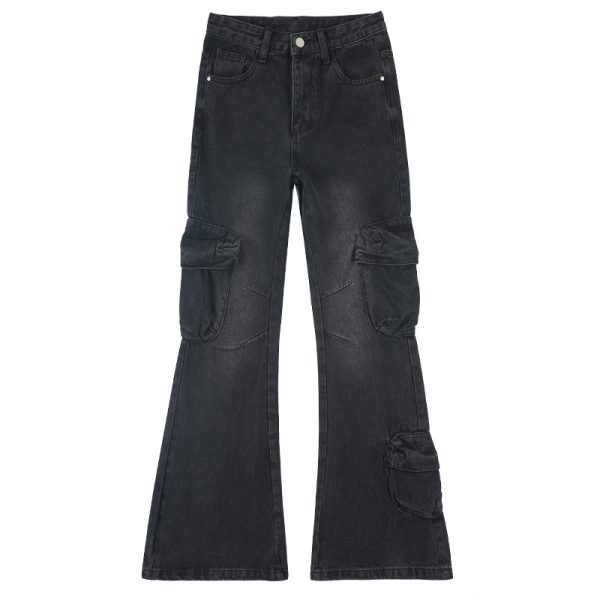 ⁦American Style Loose Cargo Jeans Women⁩ - الصورة ⁦5⁩