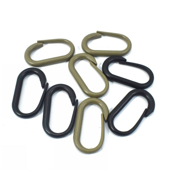 ⁦Plastic Oval Hanging Buckle Carabiner Hanging DIY Accessories Backpack Accessories⁩ - الصورة ⁦3⁩