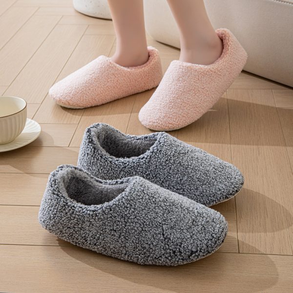 ⁦Furry Interior Home Women's Warm Four Seasons Confinement Cotton Slippers⁩ - الصورة ⁦3⁩