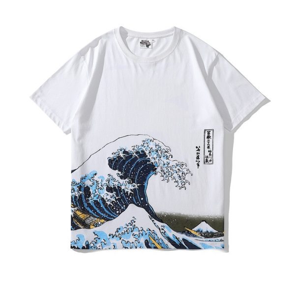 ⁦Japanese And Fashion Short-sleeved T-shirts For Men And Women⁩ - الصورة ⁦4⁩
