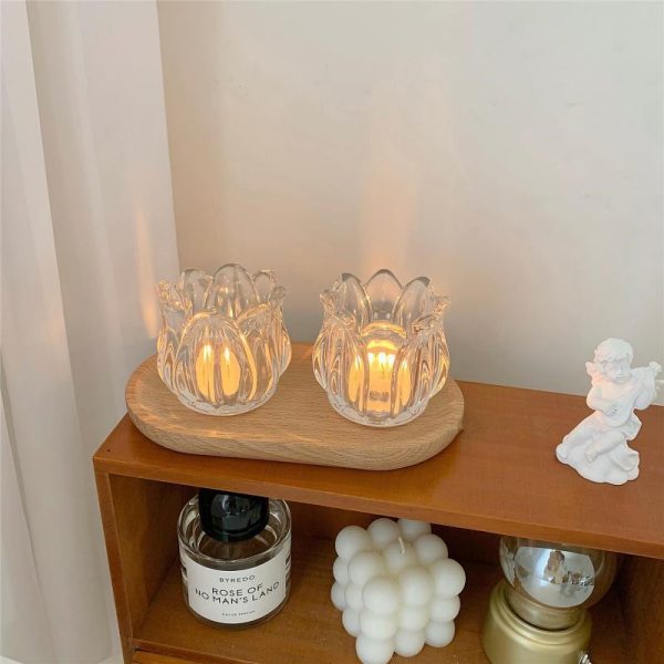 ⁦Tulip Candle Holder Home Decor Ornament⁩ - الصورة ⁦4⁩