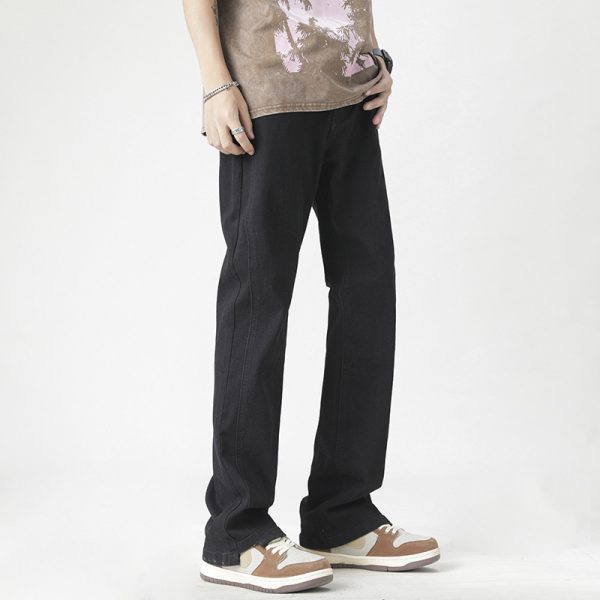 ⁦Fashion Personalized Washed Yellow Jeans Men⁩ - الصورة ⁦2⁩