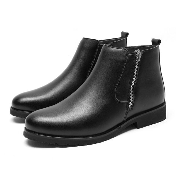 ⁦leather formal shoes for men big size shoes men fas⁩ - الصورة ⁦2⁩