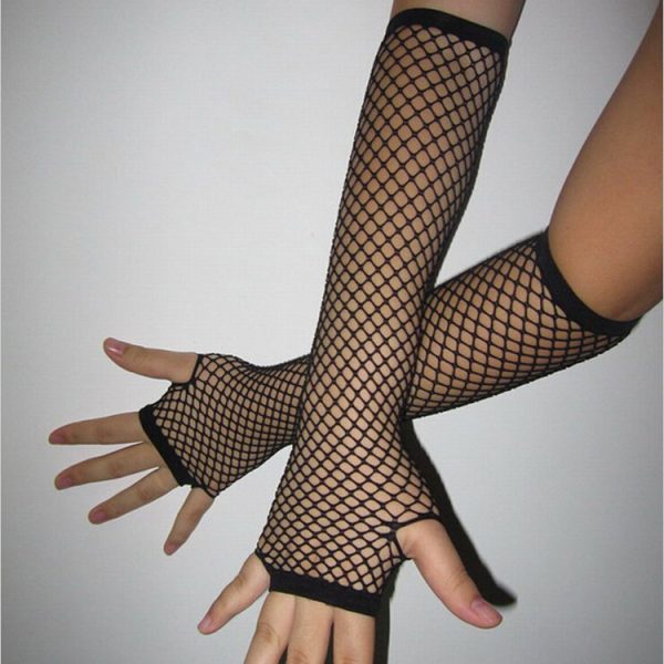 ⁦Accessories mesh i mesh long gloves all-match⁩ - الصورة ⁦3⁩