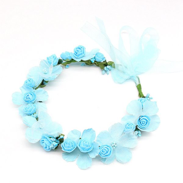 ⁦Artificial Wreath Photo Bridal Hair Accessories⁩ - الصورة ⁦2⁩