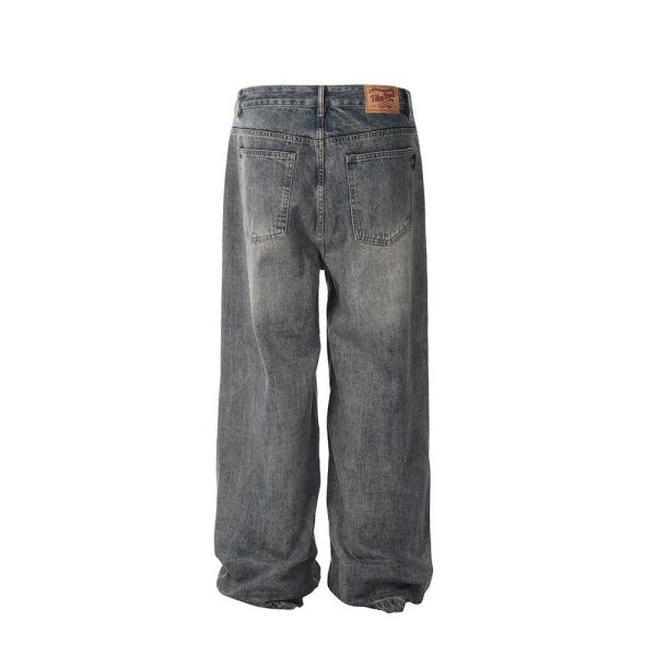 ⁦Fashion Personality Worn Jeans Men⁩ - الصورة ⁦2⁩