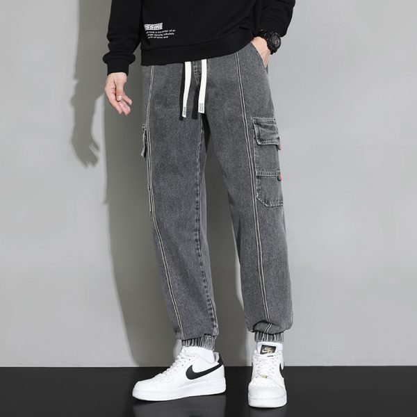 ⁦Retro Workwear Jeans For Men⁩ - الصورة ⁦2⁩