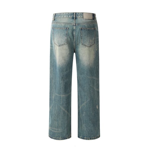 ⁦Retro Distressed Jeans For Men⁩ - الصورة ⁦2⁩