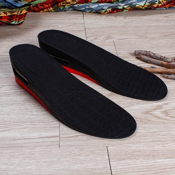⁦Adjustable men's and women's PU invisible heightening insole cushioning cushioning increased sports insole⁩ - الصورة ⁦2⁩