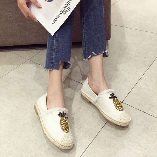 ⁦Pineapple Rhinestone Flats⁩ - الصورة ⁦6⁩
