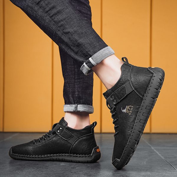 ⁦Fashion Men Sneakers Velcro Flats Shoes High Quality⁩ - الصورة ⁦4⁩