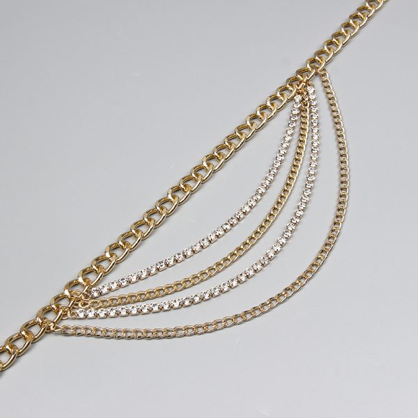 ⁦Summer Jewelry Hot Pants Chain Multilayer Chain Gold Fashion Jeans Hip Hop Punk Street Shooting Accessories Waist Chain Women⁩ - الصورة ⁦6⁩