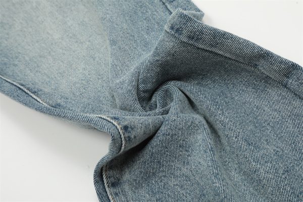 ⁦Washed Topstitching Skinny Jeans For Men⁩ - الصورة ⁦7⁩