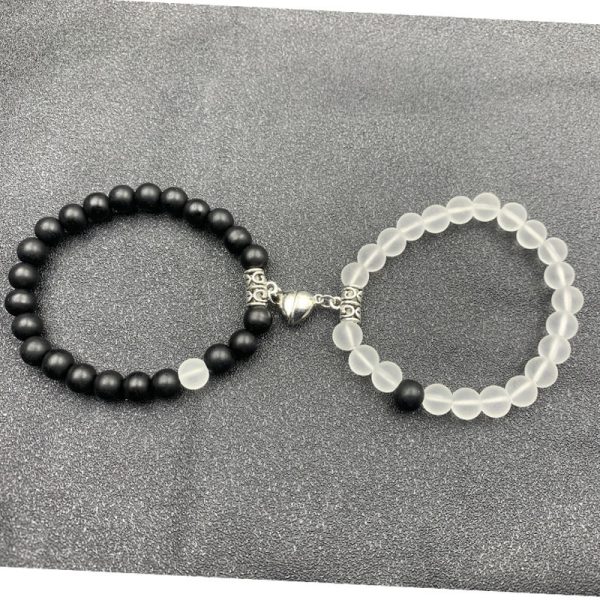 ⁦European And American New Love Magnetic Bracelets For Men And Womencouple Necklace Suit Elastic Bracelet Girlfriends' Accessories Amazon⁩ - الصورة ⁦7⁩