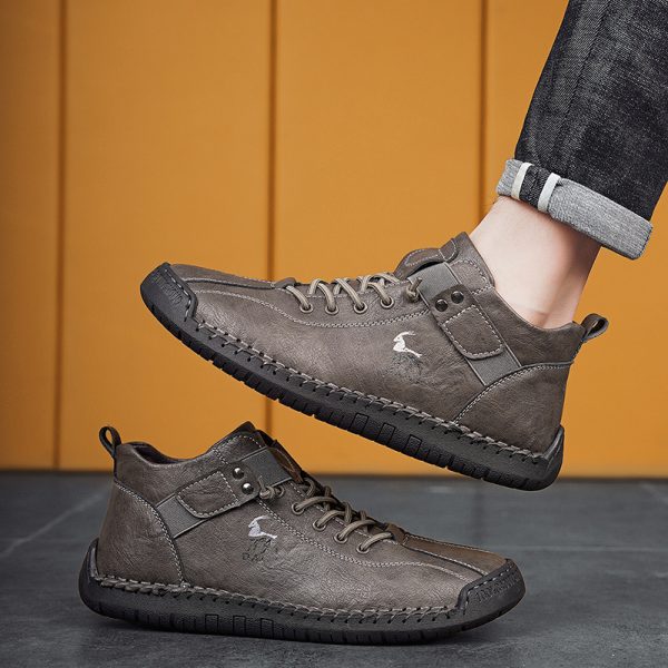 ⁦Fashion Men Sneakers Velcro Flats Shoes High Quality⁩ - الصورة ⁦5⁩