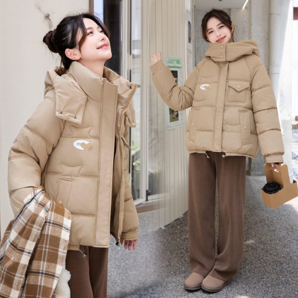⁦Women's Candy-colored Cotton-padded Jacket⁩ - الصورة ⁦4⁩