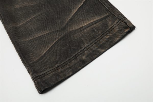 ⁦Creasing Distressed Dirty Jeans For Men⁩ - الصورة ⁦5⁩