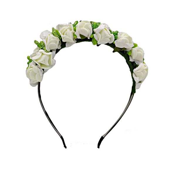 ⁦Bridal Headband, Wreath, Headdress, Wedding Accessories, Headband⁩ - الصورة ⁦4⁩