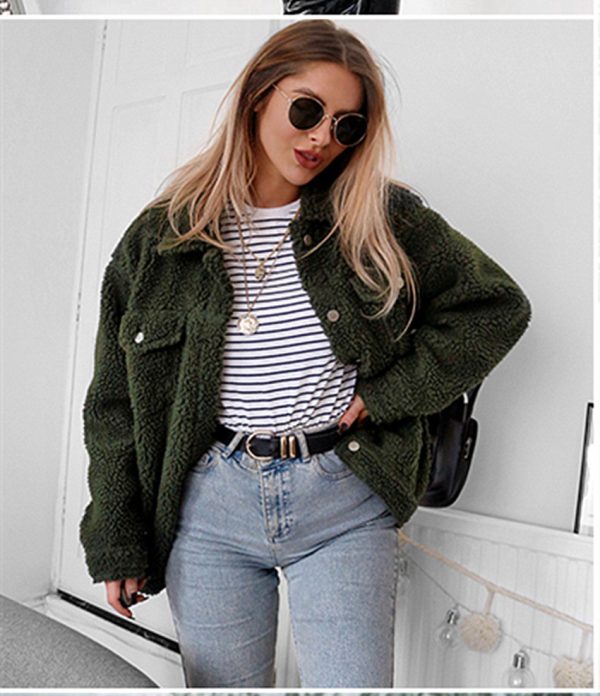 ⁦Winter Ladies Ladies Jackets Warm Jacket Tops Sweaters⁩ - الصورة ⁦4⁩