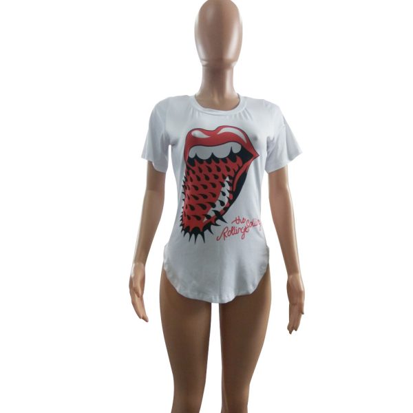 ⁦Red Tongue T-Shirts⁩ - الصورة ⁦4⁩