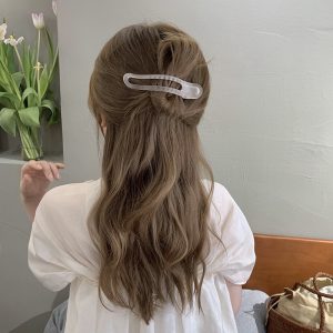 Irregular Ink Color Matte Simple Special-interest Design Duckbilled Hair Accessories