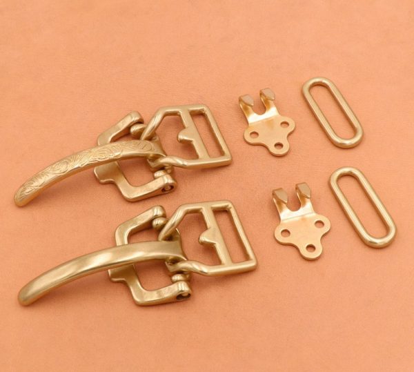 ⁦Men's Brass Belt Buckle Accessories⁩ - الصورة ⁦10⁩