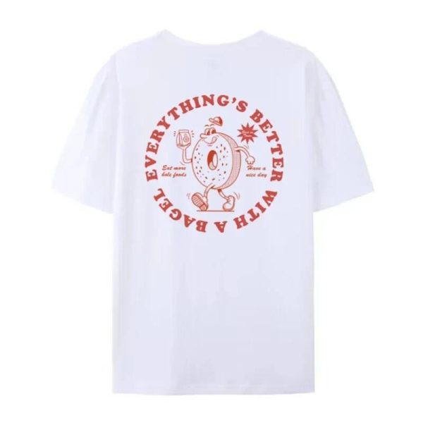 ⁦Women Retro Style Pizza Funny T-shirts⁩ - الصورة ⁦3⁩