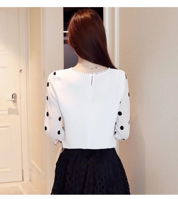 ⁦Women's Shirts Chiffon Bottoming Shirts⁩ - الصورة ⁦5⁩