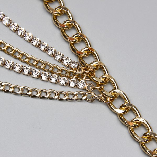 ⁦Summer Jewelry Hot Pants Chain Multilayer Chain Gold Fashion Jeans Hip Hop Punk Street Shooting Accessories Waist Chain Women⁩ - الصورة ⁦5⁩