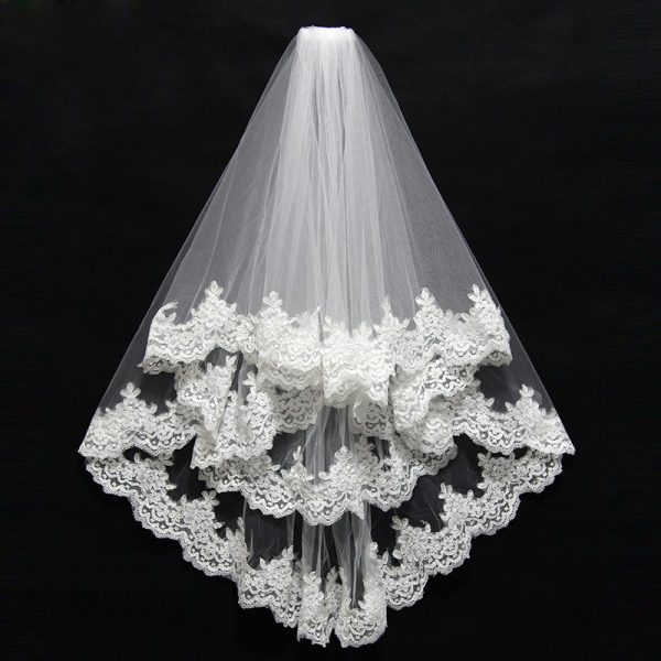 ⁦Bridal veil wedding dress accessories⁩ - الصورة ⁦4⁩