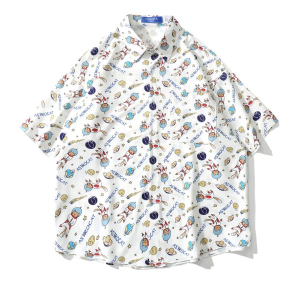 ⁦Funny Cartoon Full Printed Short Sleeve Shirts For Men And Women⁩ - الصورة ⁦4⁩
